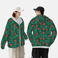 thumbnail image 4 of Saiise Good Luck Ladybug Pattern Sun Protection Hoodie for Men and Women, Lightweight Quick-Dry Windproof with Hood and Zip-3X-Large, 4 of 7