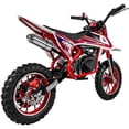 thumbnail image 4 of Moto Cross Pocket Montable Niños Motor Gasolina 45km/h Roja Little Monkey, 4 of 6