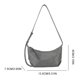 thumbnail image 2 of Bolso bolso hobo bolsillo de luna de cuero de cuero, 2 of 9