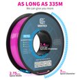 thumbnail image 5 of Geeetech 5pcs pink PETG Filament 1.75mm, Upgrade Stronger Toughness Printing Consumables, 5 kg (11 lbs) Spool Fit Most FDM 3D Printer, 5 of 8