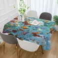 thumbnail image 3 of DEIARA Fantasy Butterfly Square Tablecloth 60×90in Polyester Fabric Tablecloth Washable Dust Resistant Wrinkle Resistant, 3 of 9