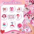 thumbnail image 2 of Parches bordados NICEVINYL rosa termoadhesivos para niñas x60, 2 of 7