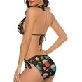 thumbnail image 3 of NICKSUN Women's Bikini Sets, Cute Print Two Piece Bathing Suits Sexy Halter Padded Bikini Swimsuits, 3 of 6