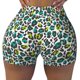 thumbnail image 2 of Fotbe Green Leopard Shorts Sin Costuras – Shorts Deportivos de Cintura Alta para Mujer, Elásticos para Gimnasio, Yoga, Running o Ciclismo-Medium, 2 of 8