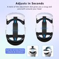 thumbnail image 4 of Adjustable VR Headset for Meta Quest 3 & 3S - Comfortable, Replaceable, Head Strap - VR Accessories for Enhanced Immersive Experience-White, 4 of 6
