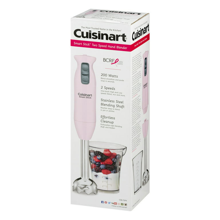 Cuisinart 200-Watt Smart Stick 2-Speed Hand Blender, Pink 