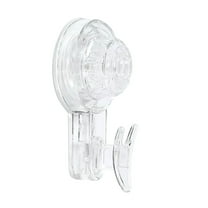 LACKUST Suction Cup Hooks for Shower Clearance,Vacuum Cup Hook Hookless Suction Cup Bathroom Kitchen Suction Cup Hook 2PCS,Clear