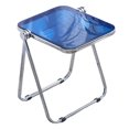 thumbnail image 4 of veasfak TV Tray Table Folding TV Tray Table Small Dining Chair Space Saving Coffee Table blue, 4 of 9