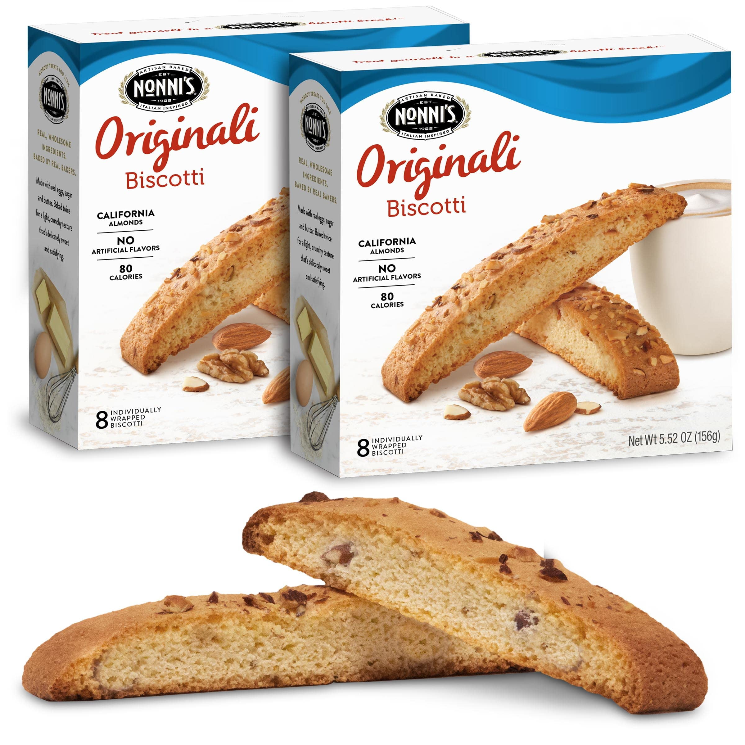Nonni's Originali Biscotti Italian Cookies 2 Boxes Biscotti