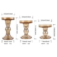 thumbnail image 3 of Juego de portavelas BTGLLAS de vidrio ámbar, 6 piezas, Navidad, 3 of 6