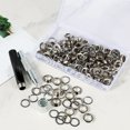 thumbnail image 5 of Wekvgz 120pcs Grommet Tool Kit 1/2inch Metal Grommet Eyelet Set with Install Tool and Storage Case Multipurpose Eyelet Tool Kit for Leather Fabric Curtain Shoe Clothes, 5 of 10