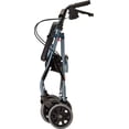 thumbnail image 2 of NOVA Medical Products Zoom Rollator Walker Blue 22 Inch Pack of 1, 2 of 10