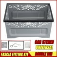 thumbnail image 1 of Universal Car Stereo Double Din Fitting Cage Mounting Frame Installation Kit With Removal Keys for Car DVD Player Radio Headunit, 1 of 12