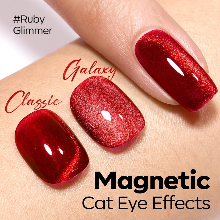 Modelones Cat Eye Gel Polish, Red, 15 ml photo 4