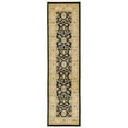 thumbnail image 1 of Unique Loom Edinburgh French Floral Design Rug 2' 7 x 10' Runner Black/Beige, 1 of 1