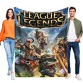 thumbnail image 1 of League of Legends anti-pilling, suave, ligera, esponjosa y acogedora de lujo para hogar y cocina – Perfecta para niños y adultos,80X120cm, 1 of 6