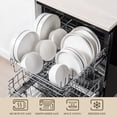 thumbnail image 4 of vancasso 16pcs Dinnerware Set, Porcelain Plates and Bowls Set for 4, White, 4 of 10