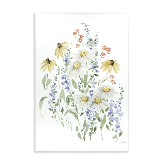 Stupell Industries Soft Summer Garden Botanical & Floral Painting Unframed Art Print Wall Art, 10 x 15