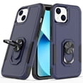 thumbnail image 2 of For Apple iPhone 14 Plus /6.7" Heavy Duty Hybrid Rugged 2in1 Shockproof Protective with Magnetic Ring Stand Holder Phone Case Cover by Xpression - Blue, 2 of 9