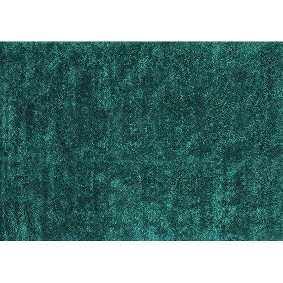 Ahgly Company Indoor Rectangle Abstract Turquoise Blue Contemporary Area Rugs, 2' x 3'