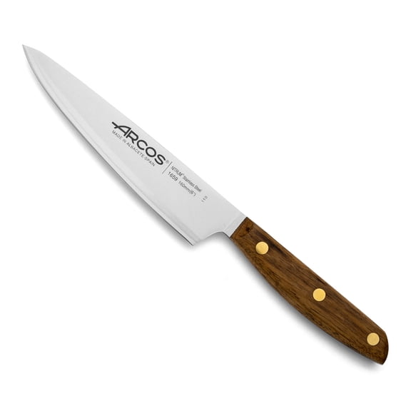 ARCOS 6 Inch Stainless Steel Professional Kitchen Knife with Ovengkol Handle