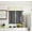 CHARCOAL, variant on K54 Thermal Panel Aqua Blue solid color 1 Panel Grommets Kitchen Tier Window Curtain 3 Layered Thermal Heavy Thick Insulated Blackout Drape Treatment Size 28" Wide X 54" Length