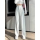 thumbnail image 2 of Pantalones de pierna ancha holgados de cintura alta informales para mujer primavera otoño nueva mujer hasta el suelo trajes blancos pantalones largos de mujer Tan Jianjun unisex, 2 of 2