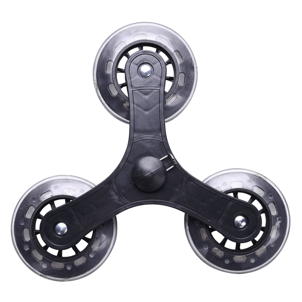 TIERPOP 2Pcs ​Replacement Casters Stair Climbing Shopping Cart Triangles Wheel Sliding Roller Luggage Suitcase Roller