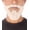 White, variant on HPO White Short Boxed Stubble Beard with Connected Mustache - Fake Facial Costume Hair Props