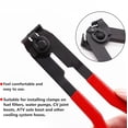 thumbnail image 4 of CV Boot Clamp Plier with 10PCS 304 Stainless Steel Crimp Bands, 5PCS Small and 5PCS Large Universal Adjustable Drive Shaft Drive Shaft Joint Boot Crimp Clamps for Most Cars, 4 of 6