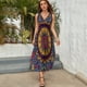thumbnail image 5 of Vestido De Noche De Lujo Sin Mangas Para Mujer, Bohemian Pattern Vestido De Fiesta, 5 of 5