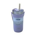 thumbnail image 3 of Taza de aislamiento de café Botella de agua portátil con asa Cuerda (550ML Púrpura) Hugtrwg Libre de BPA, 3 of 6