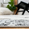 thumbnail image 4 of SAFAVIEH Moroccan Tassel Anabella Diamond Shag Area Rug, Grey/Ivory, 6'7" x 6'7" Square, 4 of 7