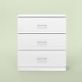 thumbnail image 5 of Furinno Tidur Simple Design 3-Drawer Dresser with Handle, Solid White, 5 of 6