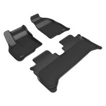 3D MAXpider 2022-2023 Fits Chevrolet Bolt EUV KAGU 1st & 2nd Row 3 PCS Carbon Fiber Embossed Pattern Black Floor Liner Set L1CH09701509