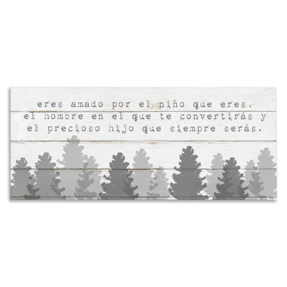 Stupell Industries Amado Niño, Futuro Hombre Inspirational Quotes & Sayings Painting Wrapped Canvas Art Print Wall Art, 24 x 10