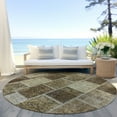 thumbnail image 6 of Addison Rugs Chantille Indoor/Outdoor Transitional Patchwork Brown Washable Round Rug, 8' x 8', 6 of 6