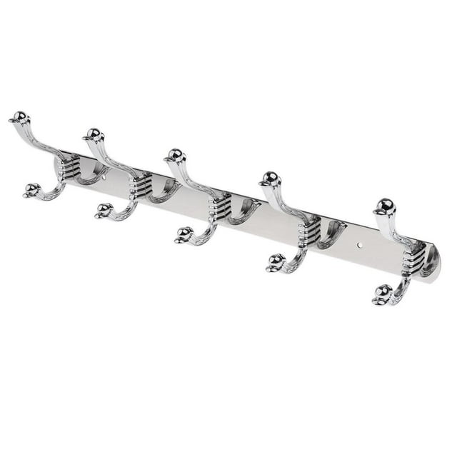 GROWTH TANK Wall Mounted Strong 5-Hook Rack Hook Coat Key Clothes Towel Hanger 3#