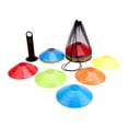 thumbnail image 1 of 50 conos de fútbol ágiles de alta visibilidad para jardín, portátiles, para entrenamiento, con bolsa de almacenamiento, accesorios de equipo, 1 of 8