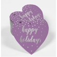 thumbnail image 2 of Inkdotpot 100 Pack Real Silver Foil Paper Tag Happy Holiday Favor Hang Tag, 2 of 6