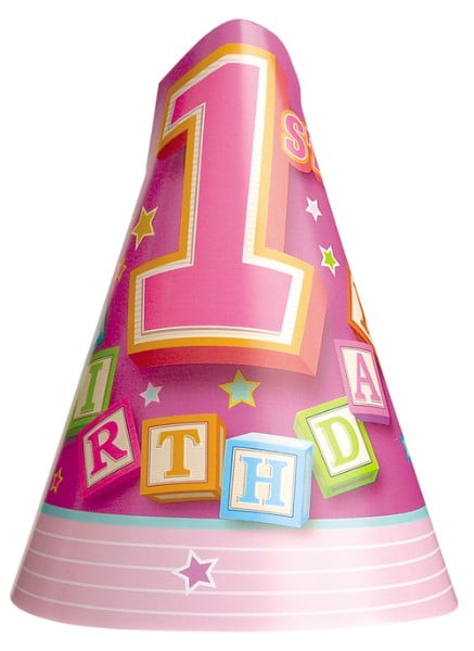 Toyvian 6Pcs Kids Birthday Cone Hats Glittering Cone Hats Birthday Party Dress Hats with Tied Ropes Golden