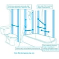 thumbnail image 2 of Moen R8712D3GOWB 12-Inch Grab Bar, Bronze, 2 of 3