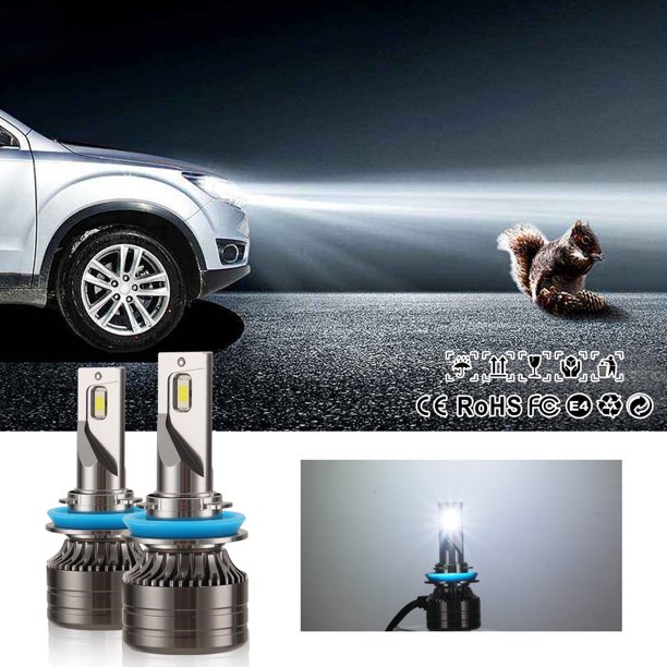 Gwong Autos 2 unids H1 H4 H7 H8 / 9/11 9005 / HB3 9006 / HB4 Bombilla LED 6000K 6000lms Frío blanco Super brillante Mini Faro para auto Gwong 24014741