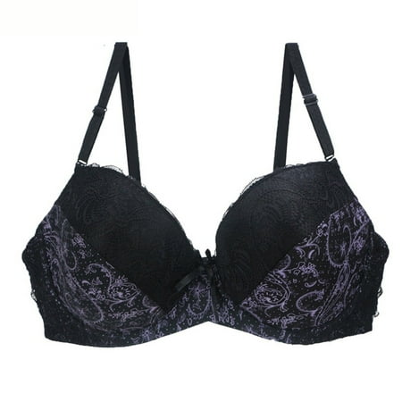 Amzcrzy Minimizer Bra for Women - Oversize Lace Bralettes Floral Plus Size Bra with Underwire Woman s Full Coverage Lace Bra Soft Support Unlined Non Padded Bra