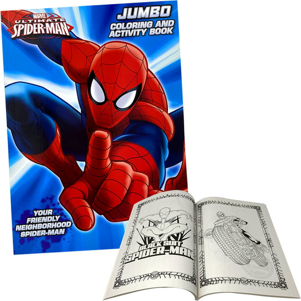 Marvel Spiderman Coloring Book & Activity Game Books for ...