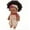 Black,A, variant on 8-inch Poseable Baby Doll for Girls - Realistic Black Doll Toy with Curly Hair(Black,A)