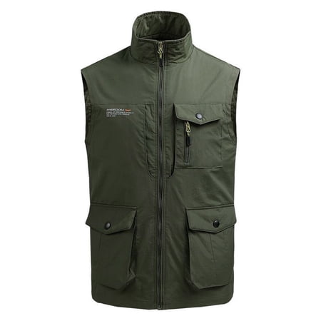 Krdevn Men's Causal Lightweight Outdoor Vest Fishing Travel Photo Vest,Tank Tops Men,3XL