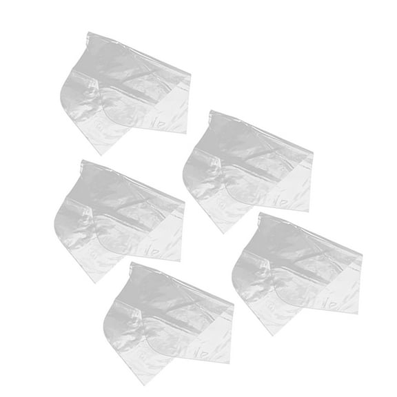 Masteelf 5 Pcs Clear Plastic Garment Covers Dry Cleaner Bags Transparent Clothes Dust Protectors for Women