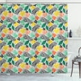 thumbnail image 1 of Ambesonne Tropical Shower Curtain, Exotic Botanical Elements, 69"Wx75"L, Multicolor, 1 of 3