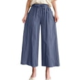 thumbnail image 1 of Pantalones deportivos Gibobby con bolsillo informal liso para mujer gris XXL, 1 of 5